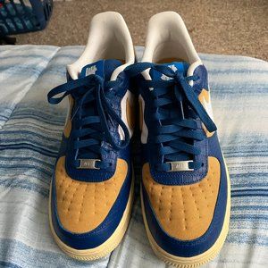 Nike Air Force 1 Low SP Undefeated 5 On It Blue Yellow Croc